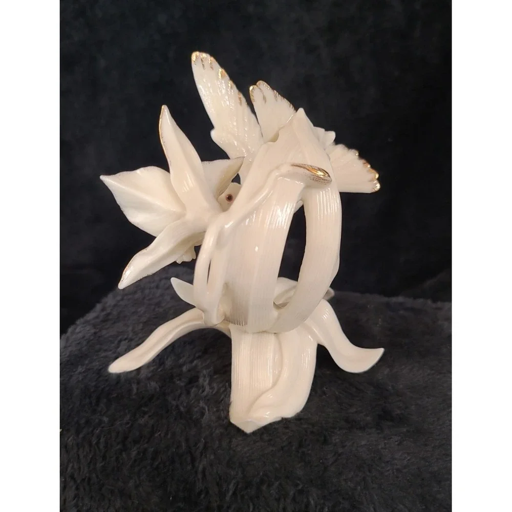 Beautiful Lenox Porcelain Classic Hummingbird Ivory Sculpture Figurine READ - Picture 12 of 16